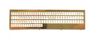 ETCHED BRASS NUMBERS AND LETTERS