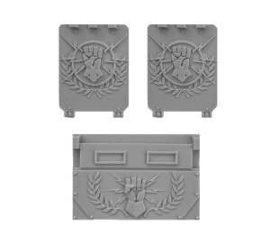 IMPERIAL FISTS RHINO DOORS AND FRONT PLATE (NEW)
