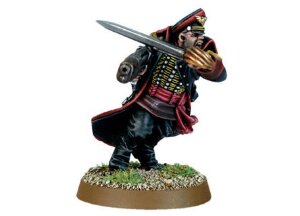 COMMISSAR WITH PLASMA PISTOL AND SWORD