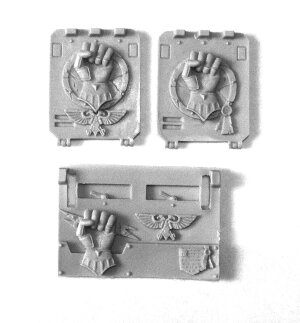 IMPERIAL / CRIMSON FISTS RHINO DOORS AND FRONT PLATE