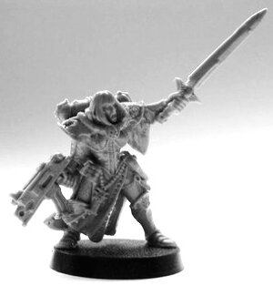 Sisters of Battle Superior with Power Sword and Bolter